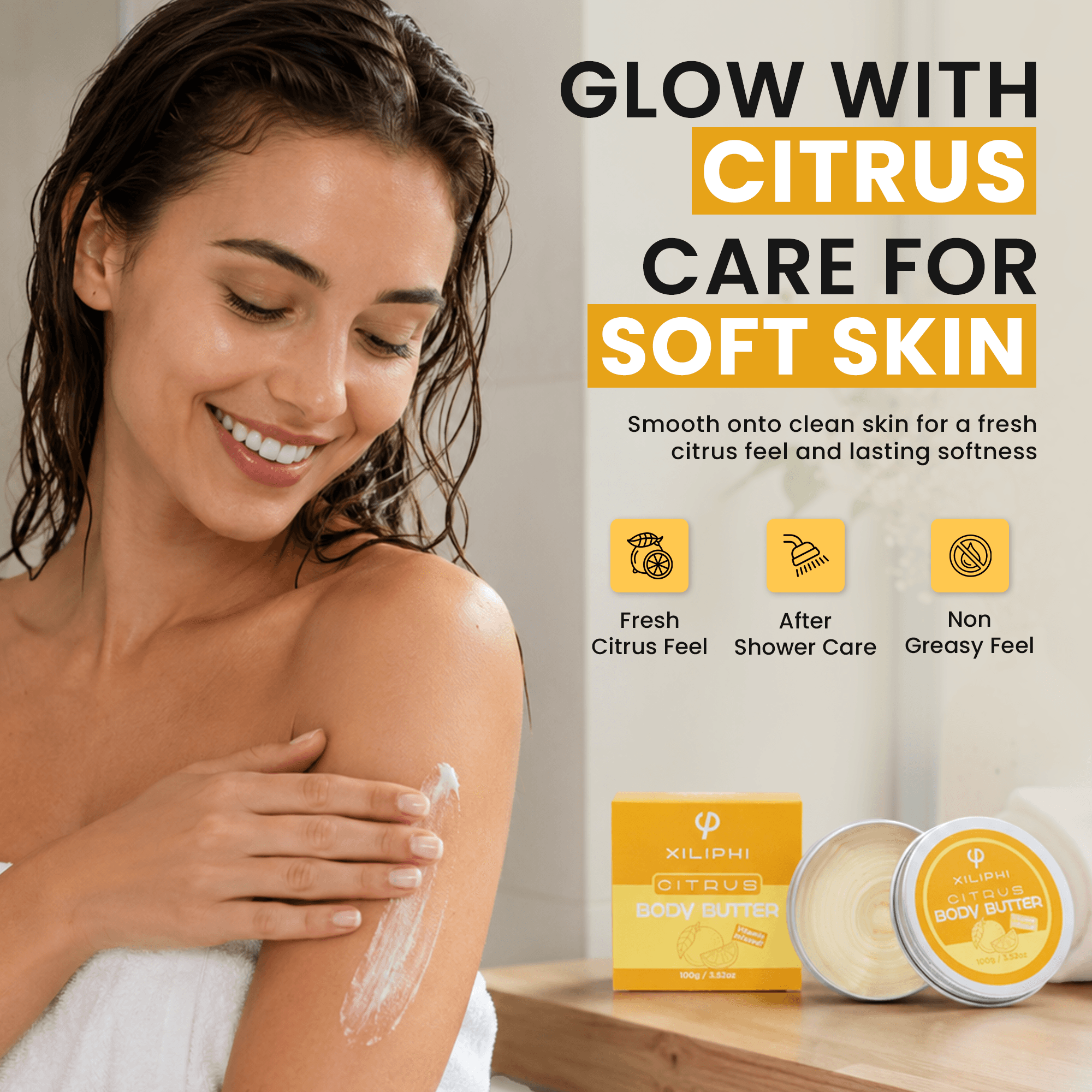 Citrus Body Butter infographic