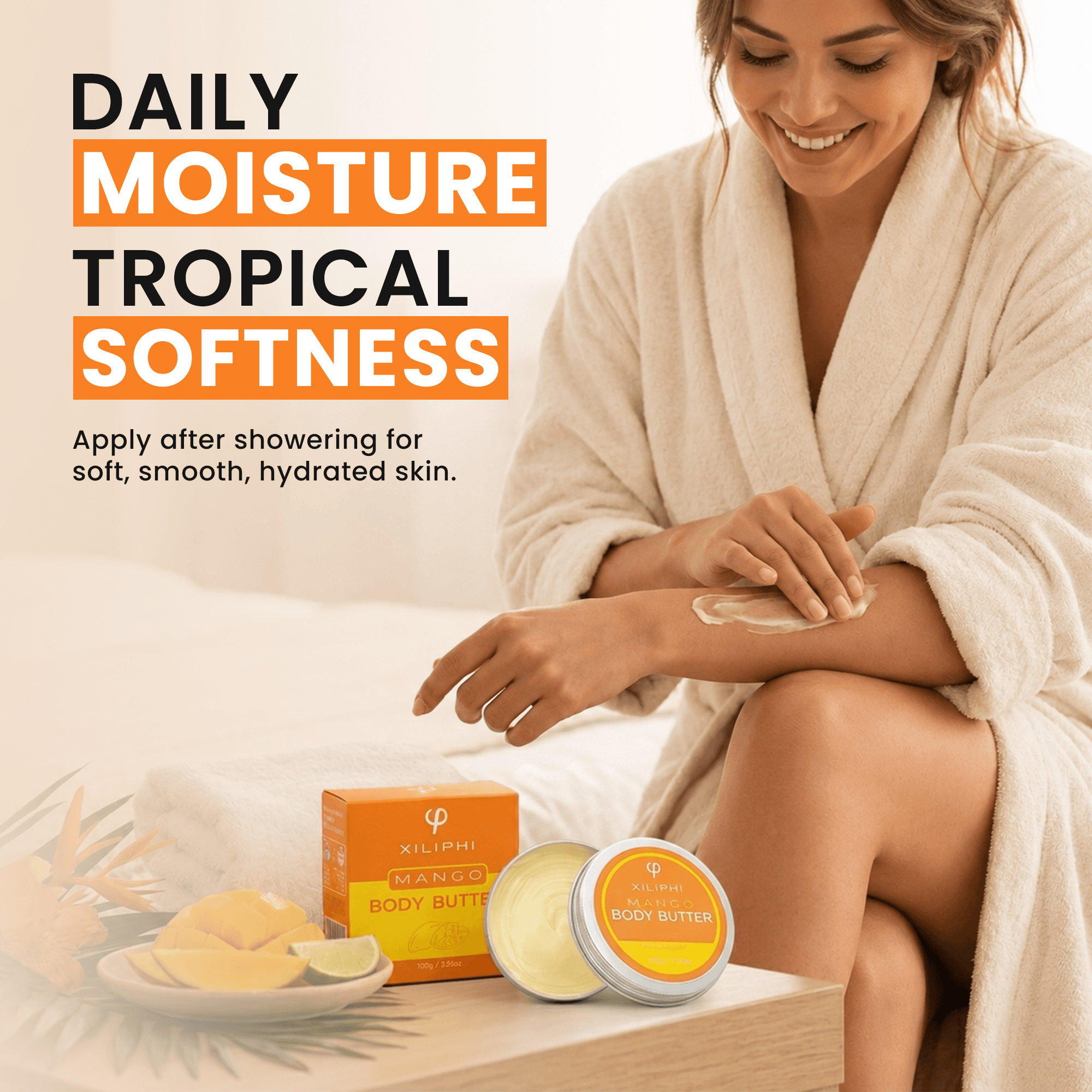 Mango Body Butter - New Texture! infographic