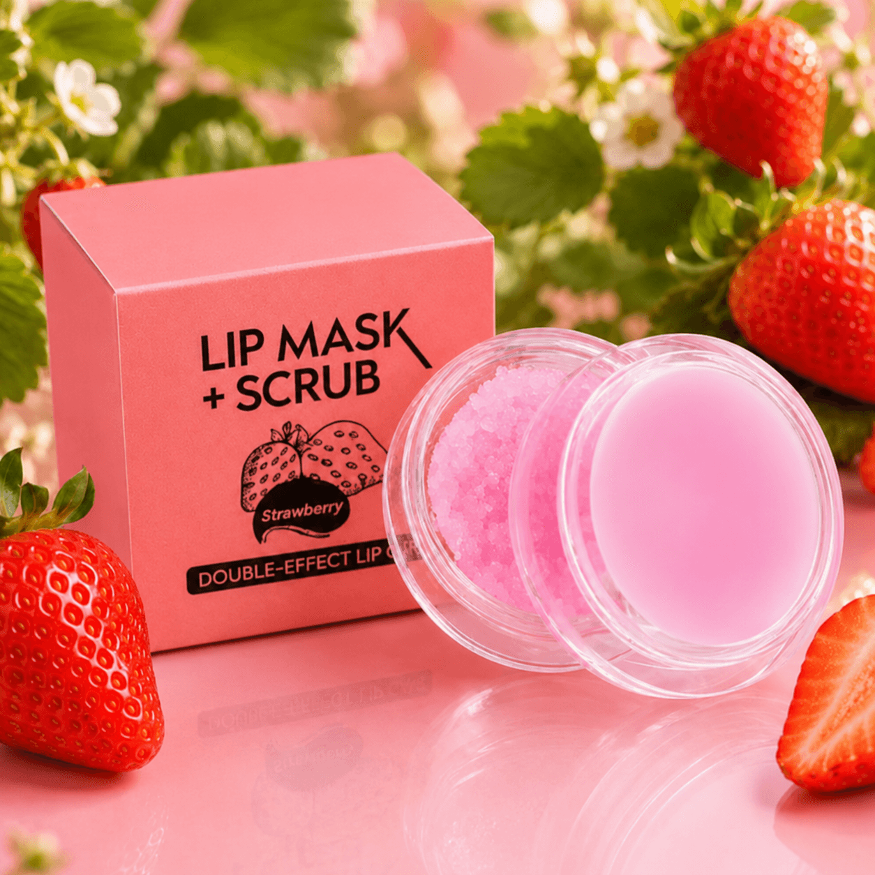 Strawberry Lip Mask/Scrub 2-in-1